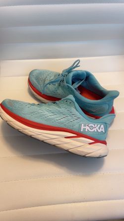 Hoka shoes, aquamarine, size US 9B