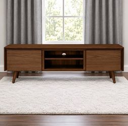 Seno 63” Low Media Unit Walnut New In Box FREE DELIVERY