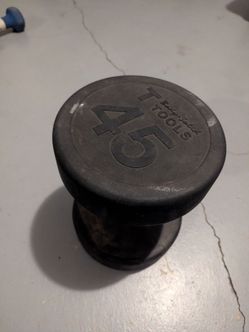 45 pound dumbbell (only one)