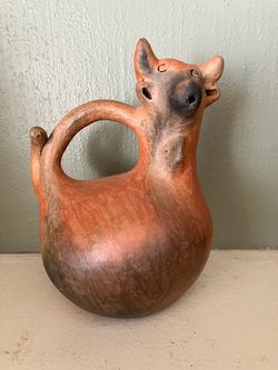 Folk art vessel