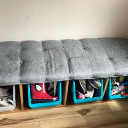 Hallway Bench With Bins