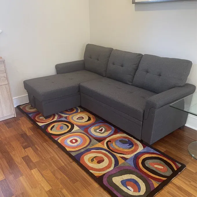 Must Go Asap ! Brand new Sleeper Storage Sofa For Sale ! Cash & Installments !