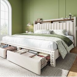 King size bed frame