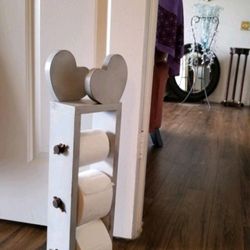 Vintage Toilet Paper Valet Rack Stand 