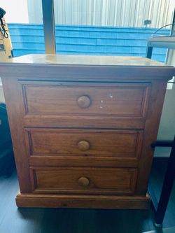 Two free real wood night stands