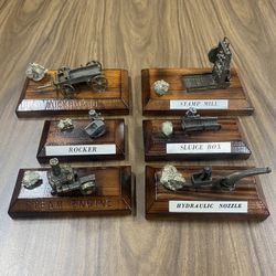 Vintage Gold Mining Figurines 