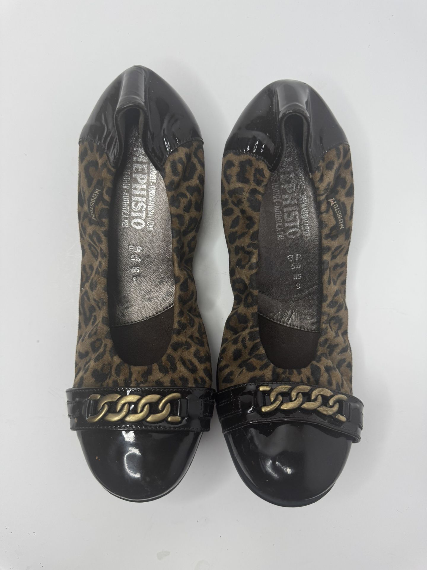 Mephisto Animal Print Ballet Flats Size 8 