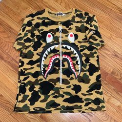 bape camo shark t shirt