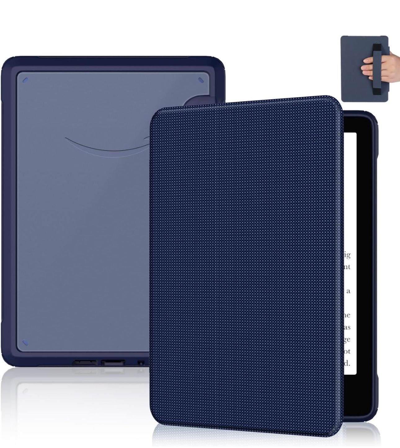 BRAND NEW Slim Fabric Cover with Hand Strap Auto-Wake/Sleep for 6.8”Kindle Paperwhite Signature Edition(11th Generation 2021 Release)