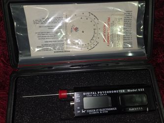 Check-IT Electronics Digital Psychrometer Set Model 622