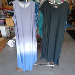 Lot 2 Women's Lounge Gowns Size Large NWT Muk Luks