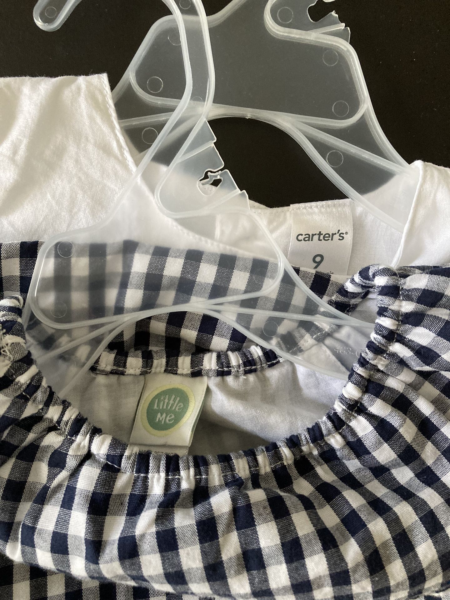 baby girl dresses size 9m $10 for both