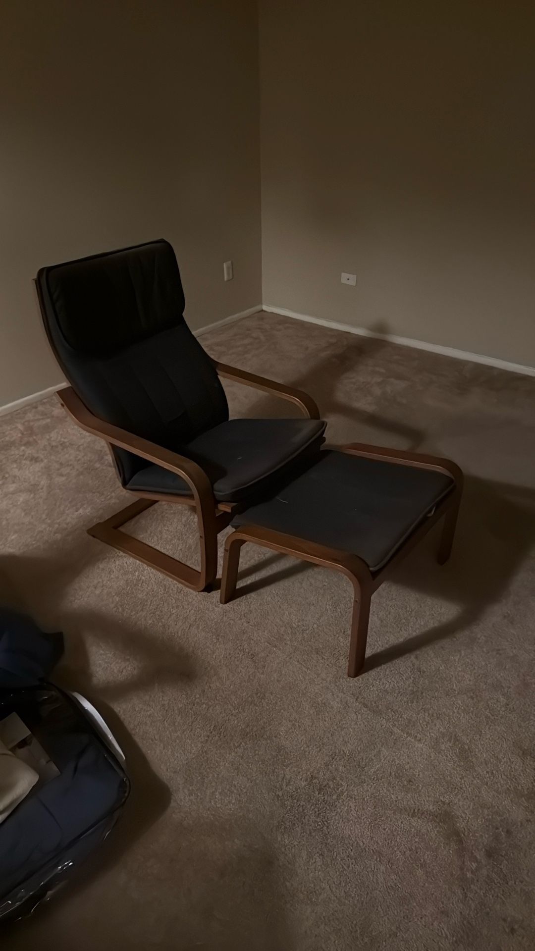 IKEA POANG  Chair W/ Ottoman