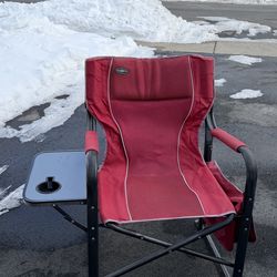 Outdoors chair red