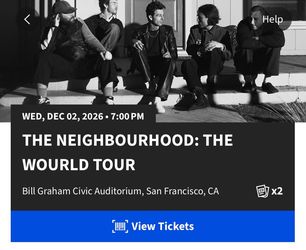 The Neighbourhood Dec 2nd San Francisco
