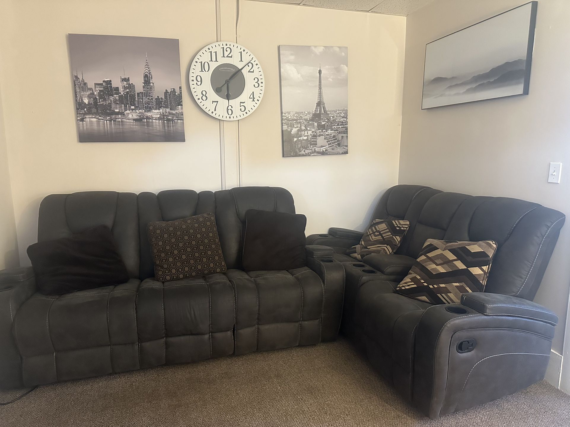 Recliner sofa set, Living Room Set