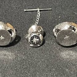 Cufflinks And Tie Tack Set 