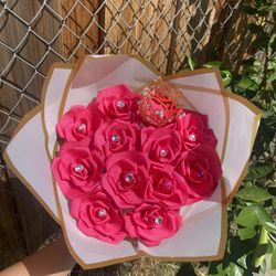 hot pink eternal roses 