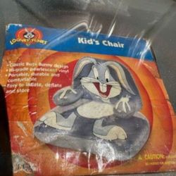 Kids Vintage Looney Tunes Bugs Bunny Chair Inflatable 