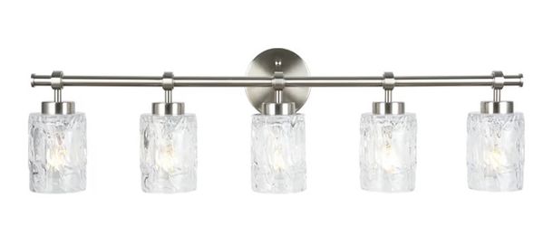 ALICE HOUSE 35-Inch Vanity Lights for Bathroom, Brushed Nickel