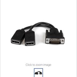 LFH 59 Male To Dual Female DisplayPort Cable