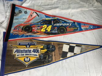 Nascar Pennant Jeff Gordon Indianapolis Motor Speedway Brickyrd 400