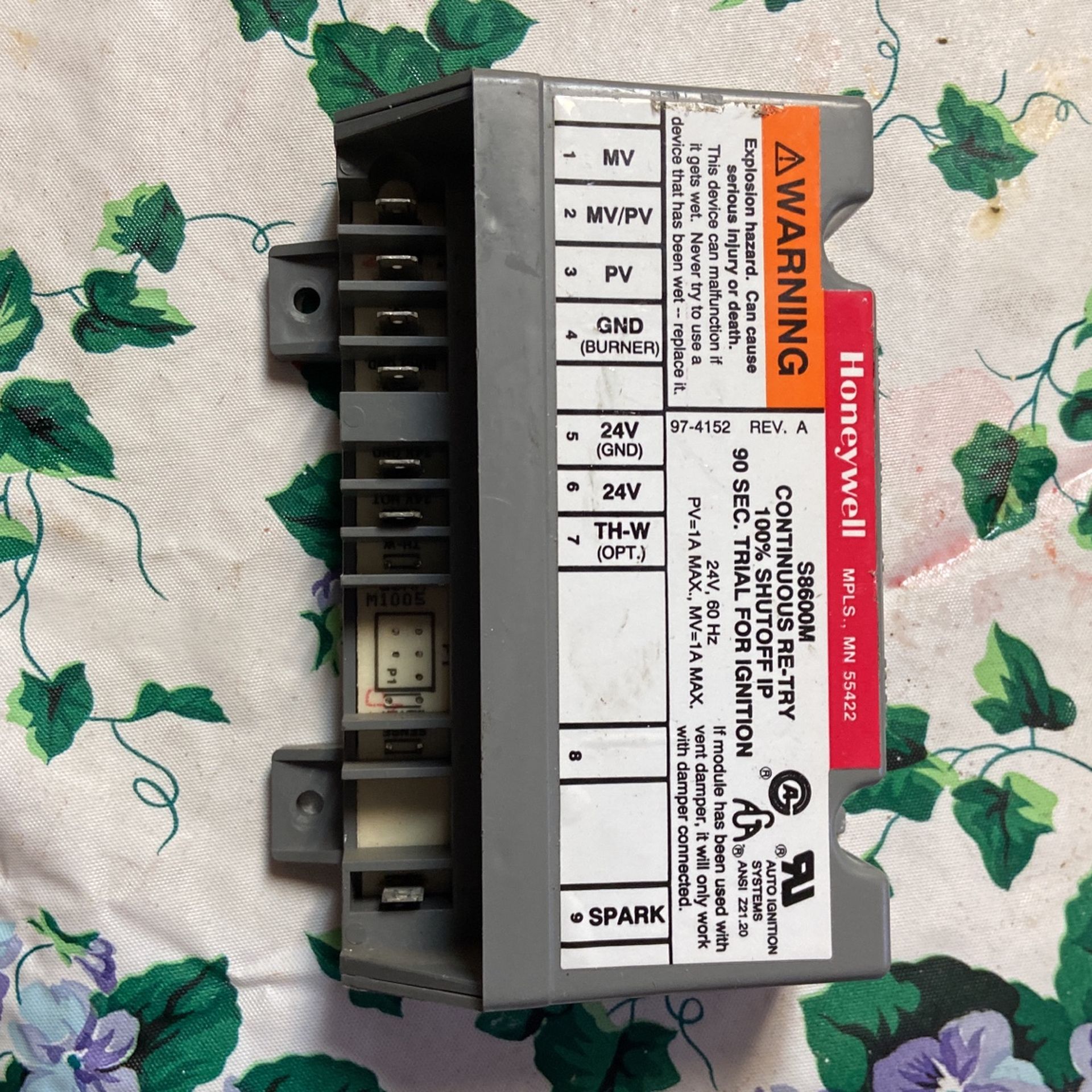 Honeywell ignition for a furnace