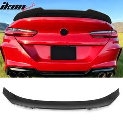 Fits 2020-2026 BMW 840i M8 Gran Coupe 4DR PSM Style Trunk Spoiler Carbon Fiber Print