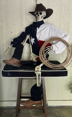 Cowboy Halloween Skeleton