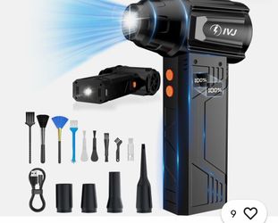 Compressed Air Duster, 180000RPM Super Power Cordless Electric Air Duster