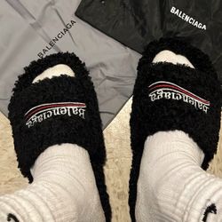 Balenciaga Furry Slides