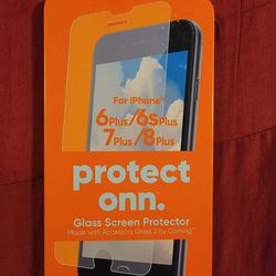 Onn Glass Screen Protector For iphone 6 Plus/6 splus/7 Plus/8 Pluse