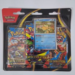 Pokémon Mega Evolution 3 Pack Blister [Psyduck] - In Stock Now!! BRAND NEW SEALED!!
