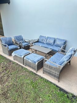 8pc Outdoor Patio Furniture Set 