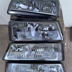 03-06 Chevy Silverado/Avalanche Headlights Faros Calaveras Micas Luces 
