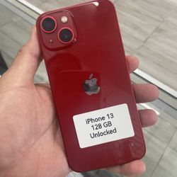 Red iPhone 13 Unlocked. Cash Or $50 Down W Approval 