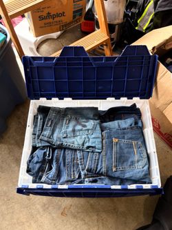 100+ Pair Used Denim Jeans Lot Mixed Brands Sizes Reseller Bundle