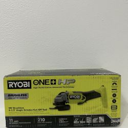 RYOBI 18V Brushless 4-1/2” Angle Grinder/ Cut Off Tool