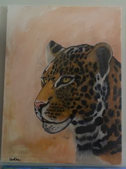 Canvas jaguar original painting