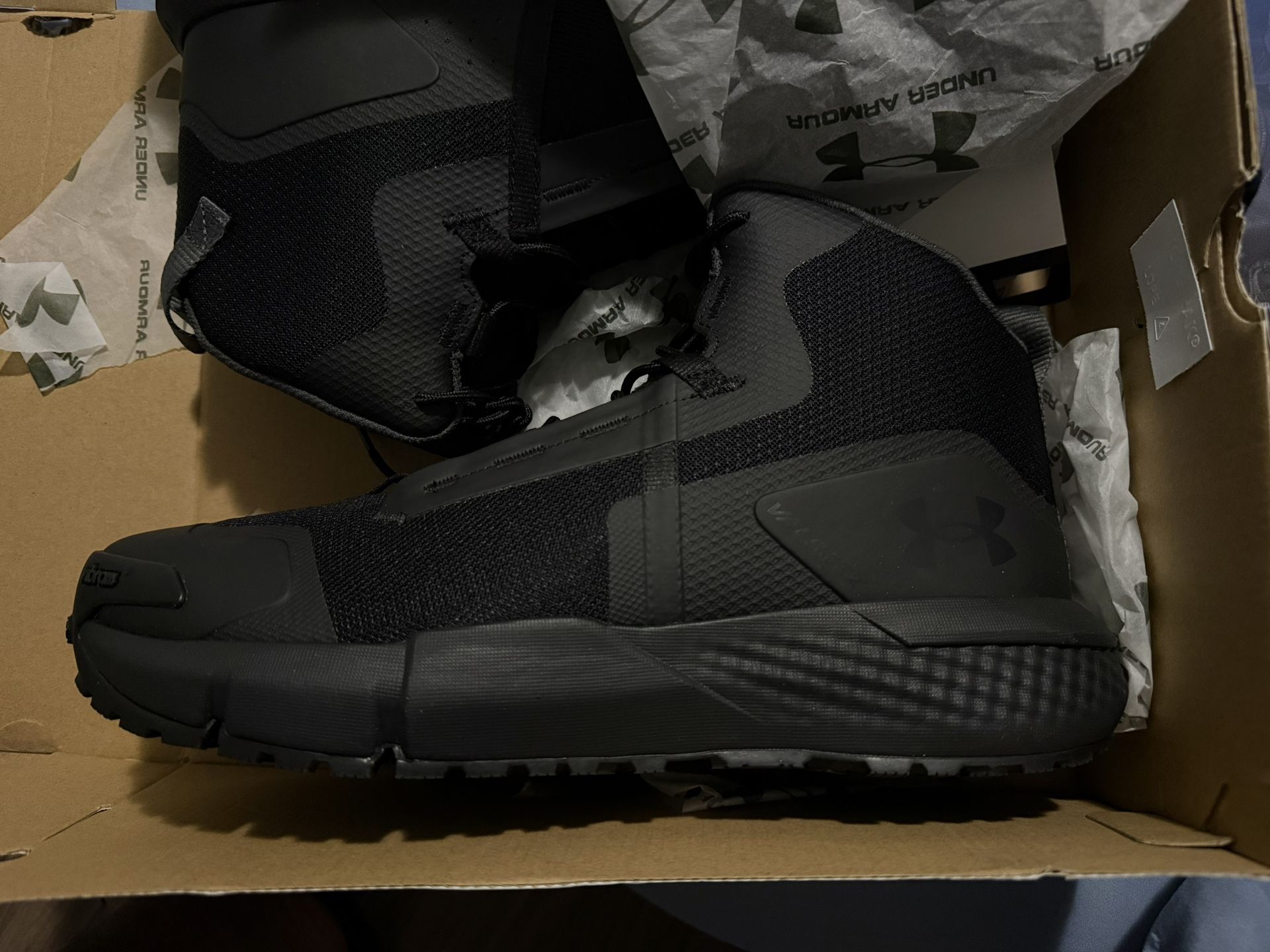 UA Under Armour Charged Valsetz Black (contact info removed)-001 Tactical Boots New 11.5 USA