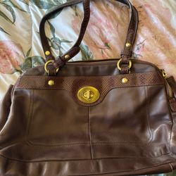 Vintage & Rare Brown Coach Leather Handbag