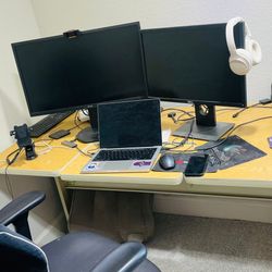 2 Large Size Computer Tables