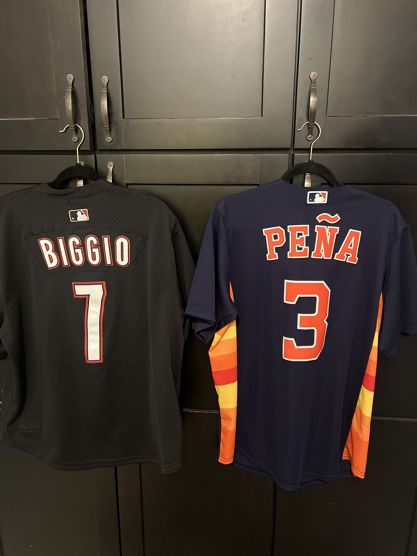 Astros jerseys.