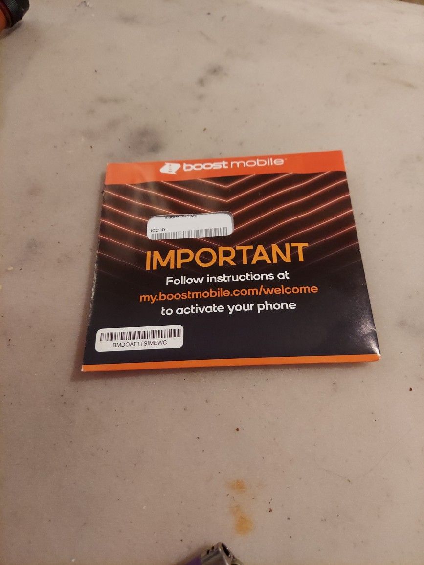 Boost Mobile Prepaid Sim Card