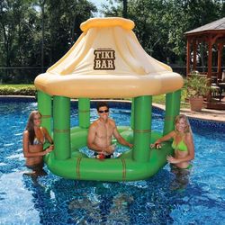 Swimline Floating Tiki Bar Pool Float,Green