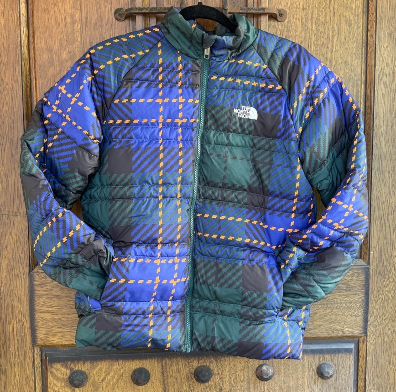 The North Face Kid's Multicolor Plaid Puffer Jacket For Toddler 14/16 