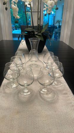 Princess House, Crystal cognac glasses Princess House, Crystal cognac glasses