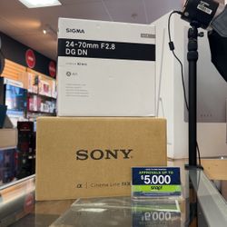 Sony FX30 With Sigma 24-70mm F2.8