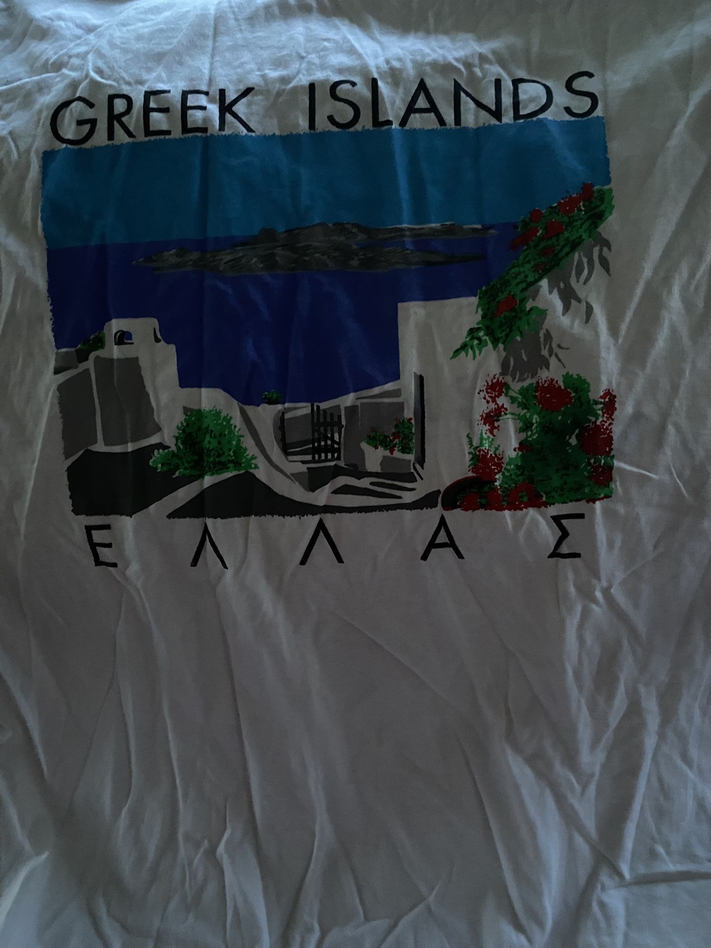 Vintage Unisex Greek Islands Greece Greek T-Shirt Imported $15 each or 2 for $20 (Mix & Match) (2 available)