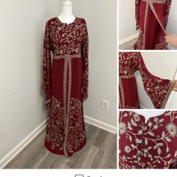 New Red Women Quftan